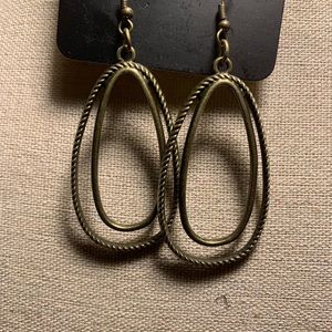 Quality fishhook brass earrings